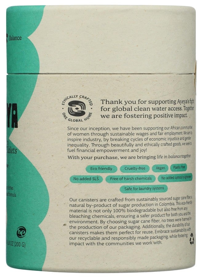 Ayeya Laundry Detergent Tablets, Fresh - Coastal Breeze, 40 Tablets - Image 4