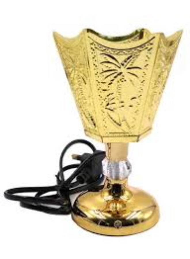 Medium Hexagonal Incense Burner – Model WF001 V – Gold - Image 2