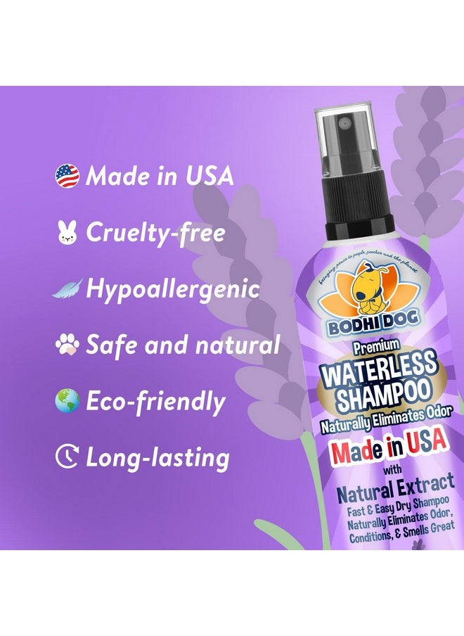 Bodhi Dog - Waterless Shampoo | Natural Dry Shampoo For Dogs Or Cats | Neutralizes Pet Odor | No Rinse Required | Made With Natural Extracts | Vet Approved Made In Usa (Lavender, 8 Fl Oz) - Image 1