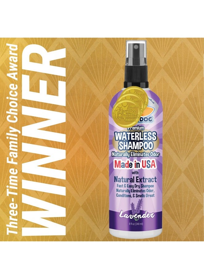Bodhi Dog - Waterless Shampoo | Natural Dry Shampoo For Dogs Or Cats | Neutralizes Pet Odor | No Rinse Required | Made With Natural Extracts | Vet Approved Made In Usa (Lavender, 8 Fl Oz) - Image 1