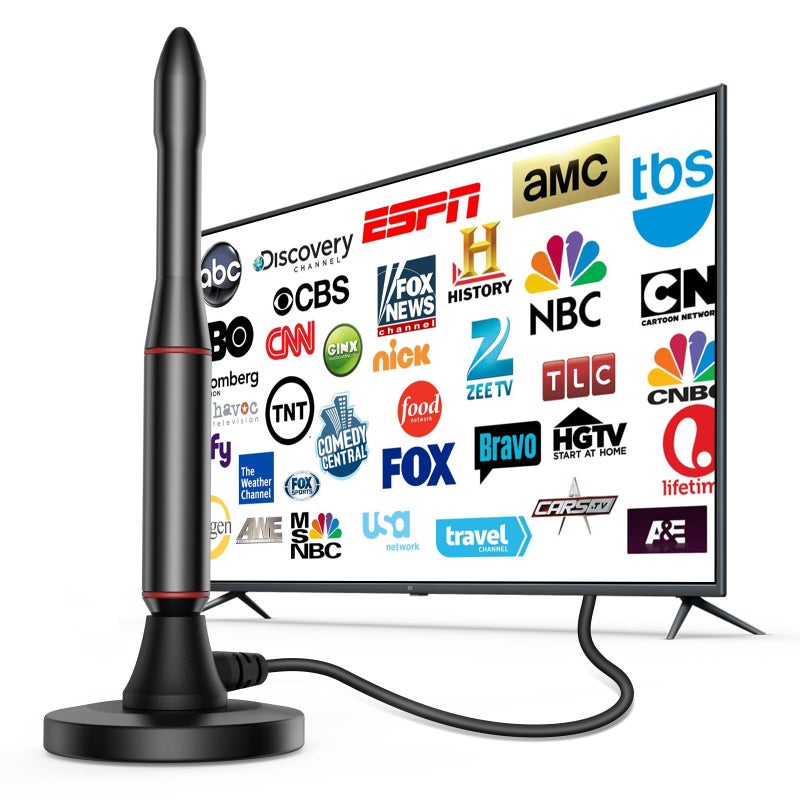 Oaitree TV Antenna Indoor,650+ Miles Long Range Digital Antenna Indoor for All TV,Antenna for Smart TV for Local Channels,Supports 4K, 1080p - Image 1
