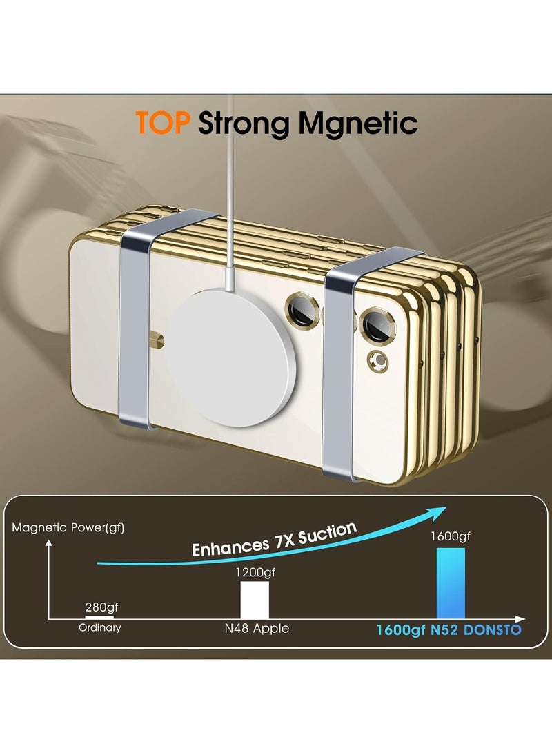 GOLDEN MASK GOLDEN MASK Compatible with Samsung Galaxy S24 Magnetic MagSafe Case With Camera Lens (Gold) - Image 5