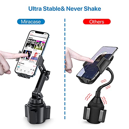 Miracase Universal Cup Phone Holder for Car, [Upgraded Version] Adjustable Long Neck Car Cup Holder Phone Mount Cradle Friendly Compatible with iPhone Samsung Google and All Smartphones, Blue - Image 2