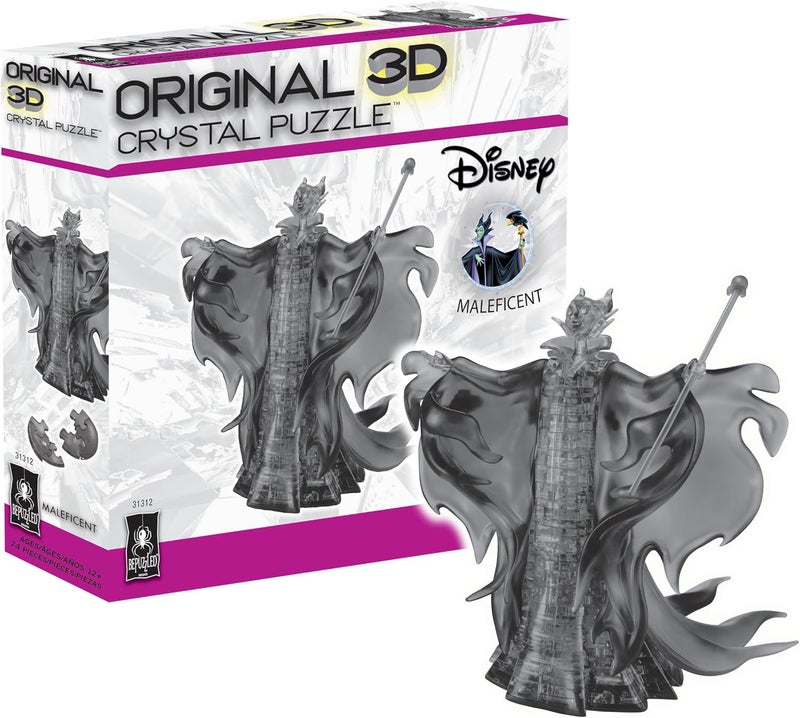 BePuzzled Disney Maleficent Deluxe Original 3D Crystal Puzzle Perfect for Puzzlers Ages 12 and Up Challenging to Complete and Beautiful to Display Collect Them All - Image 1