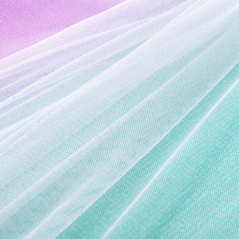XiDi Dream Star Blackout Curtains for Kids Rooms Girl Princess Curtain for Daughter Bedroom Window (Pink Purple Green, W34 X L72) - Image 5