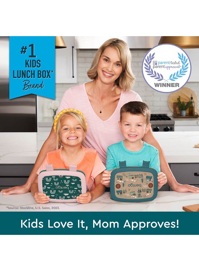 Bentgo Kids Prints 5 Compartment Lunchbox  Trains - Image 4