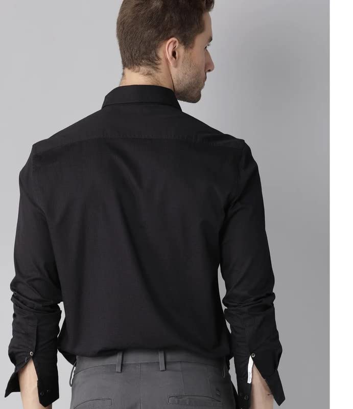 U TURN Slim Fit Casual Shirt for Men - Latest Stylish Shirt for Men - Black, Xx-Large - Image 3