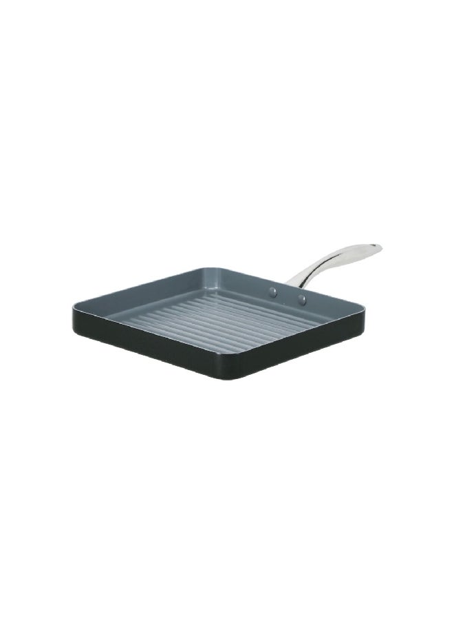 Cooks Standard Non-Stick Square Shaped Grill Pan Black 2 x 11 x 19 Inch  - Image 1