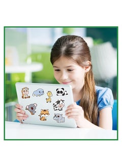 Generic Animal stickers, a set of 103 pieces of stickers with cute animal graphics for children from Up to Date, cartoon waterproof stickers for children's rooms, windows, laptops and water bottles, an ideal  - Image 2