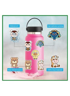 Generic Animal stickers, a set of 103 pieces of stickers with cute animal graphics for children from Up to Date, cartoon waterproof stickers for children's rooms, windows, laptops and water bottles, an ideal  - Image 4