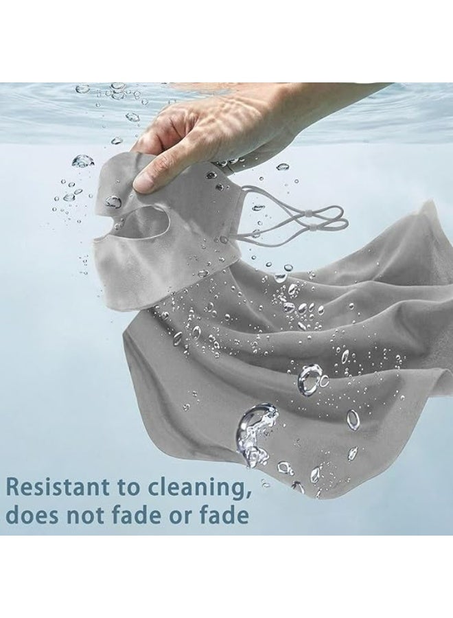 HaDoii 2-Pack UV Face Mask Convenient for Drinking Water, Cooling Face Cover for Sun Protection UPF 50+, Breathable Mask - Image 5