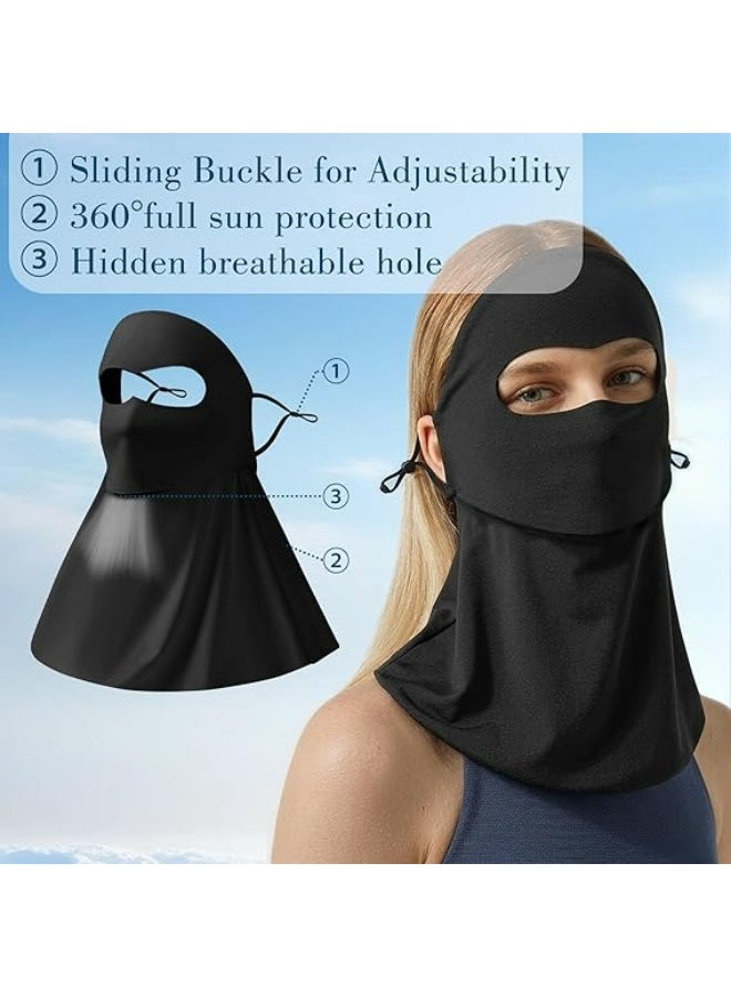 HaDoii 2-Pack UV Face Mask Convenient for Drinking Water, Cooling Face Cover for Sun Protection UPF 50+, Breathable Mask - Image 3