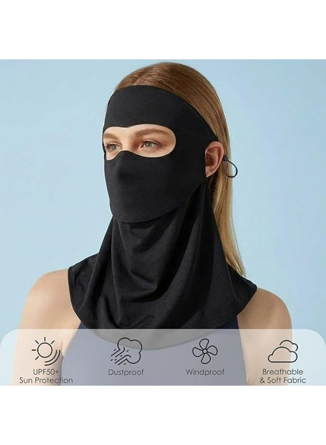 HaDoii 2-Pack UV Face Mask Convenient for Drinking Water, Cooling Face Cover for Sun Protection UPF 50+, Breathable Mask - Image 2