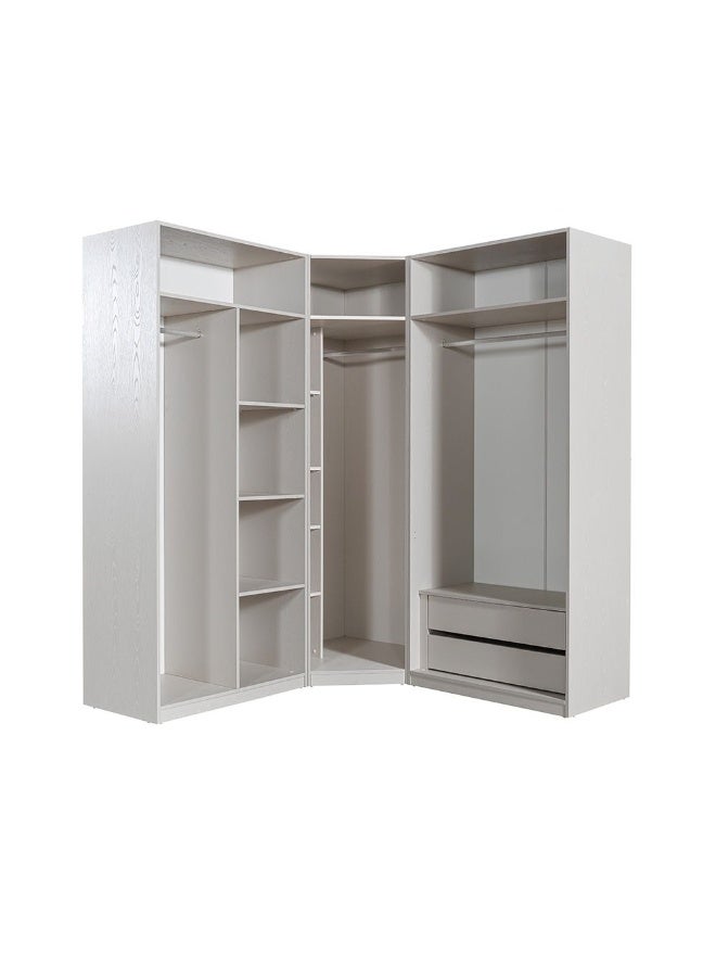 Infinity Set Of 2 Drawers Internal Module For 2 Door Wardrobe | Drawers Only For Wardrobe | Modern Design Storage For Bedroom L96.4xW48xH42.2cm - L.Taupe