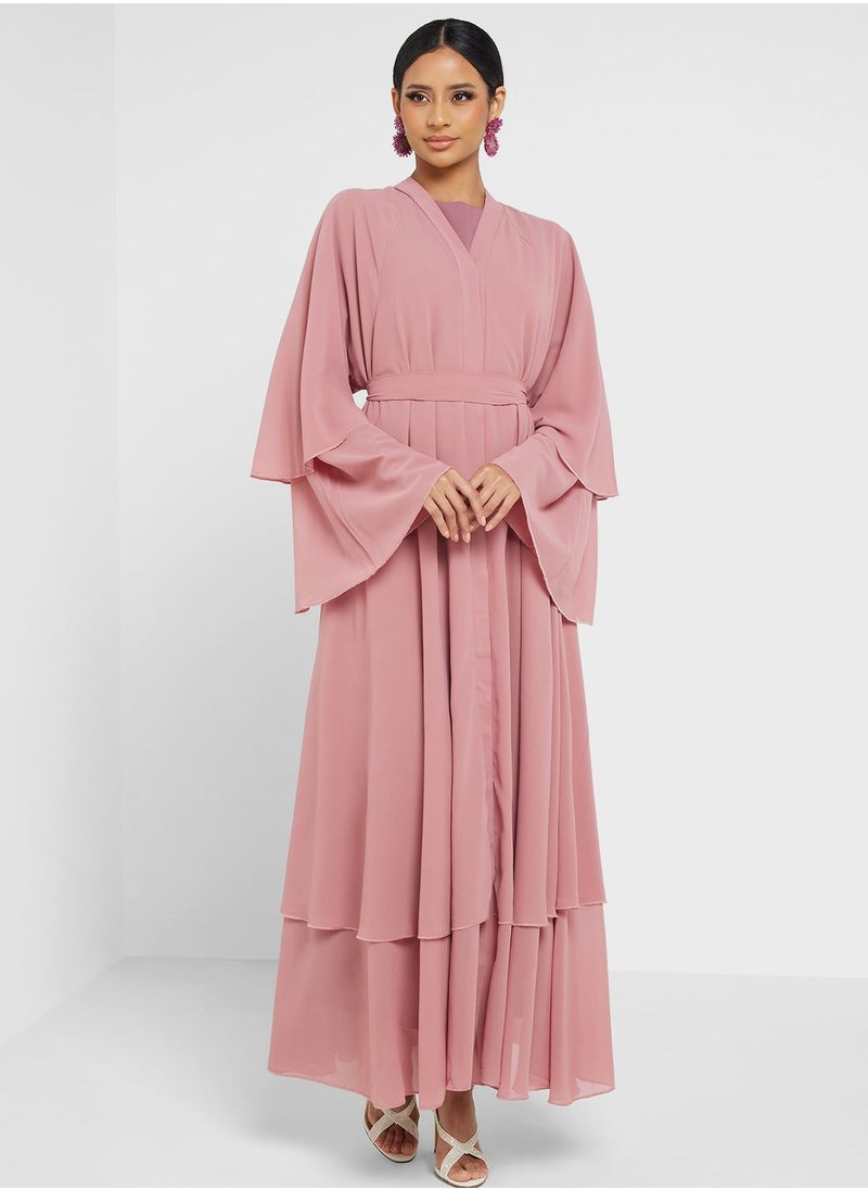 Khizana - Layered Hem Abaya - Image 1