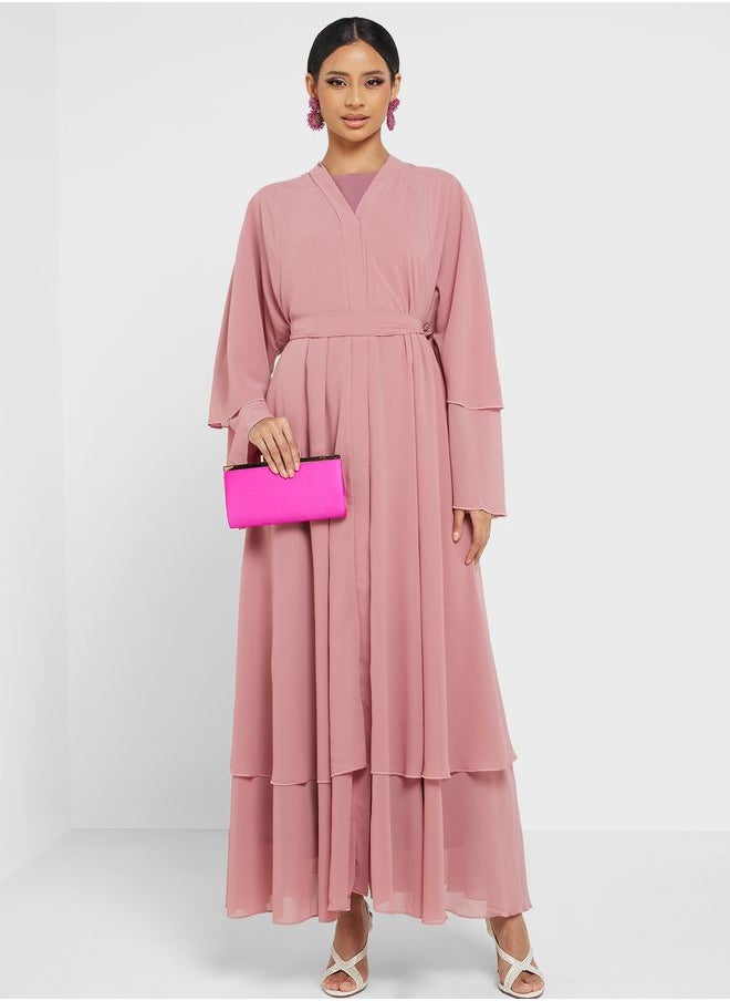 Khizana - Layered Hem Abaya - Image 1