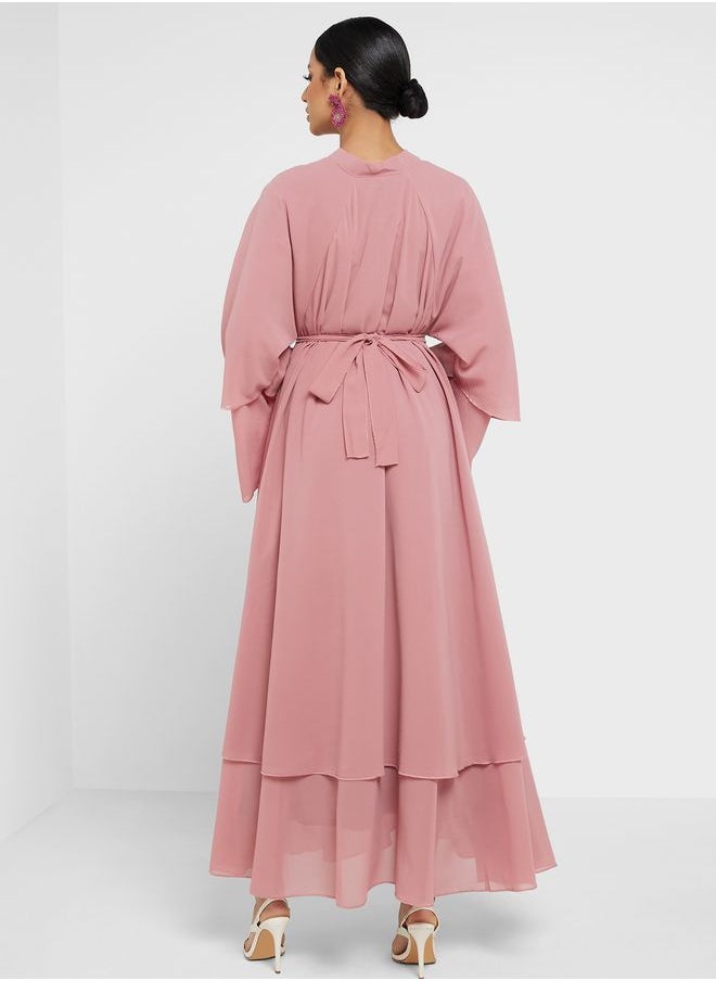 Khizana - Layered Hem Abaya - Image 1