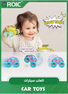 GROIC Car Toys for Kids, Pull Back Cars Toys for Toddler, Monster Trucks for Kids,Friction Powered Toy Cars Push and Go Vehicles,Monster Truck Toys  - Image 5