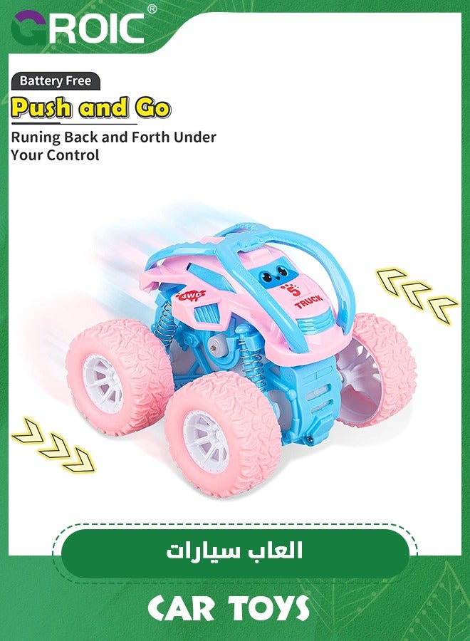 GROIC Car Toys for Kids, Pull Back Cars Toys for Toddler, Monster Trucks for Kids,Friction Powered Toy Cars Push and Go Vehicles,Monster Truck Toys - Image 3