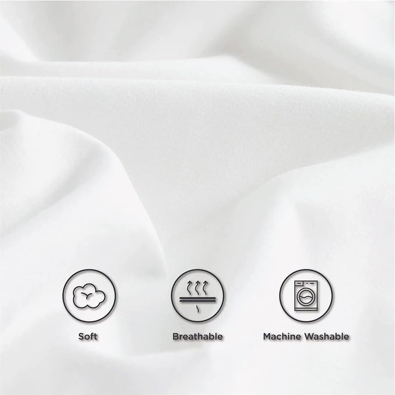 EASY BEDDING Super Soft Cooling Bamboo Bed Sheet Set 4 Piece 100 Bamboo Material Fits Up to 8 Deep Pocket Fitted SheetHotel Quality Bamboo BedsheetsLight Grey SolidKing Size - Image 5