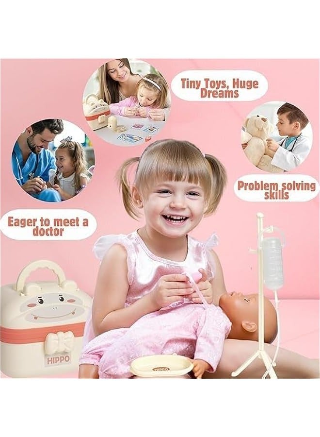 DURKU Children's Dentist Kit - 50+ Piece Doctor Pretend Play Set for Girls, Educational Toy, Birthday Gift, Role Play Toys, Dentist Toys for Girls - Image 4