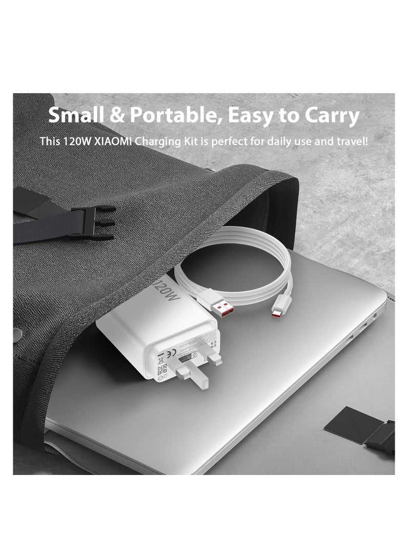 3A/1M 120W Charge Cable, UK Wall Charge, USB C Cable, Turbo Charging for Xiaomi 15 14 Ultra 13T Pro 13 12T 12 Pro 11T Redmi Note 14 13 12 Pro 11 Mi 11 POCO X7 X6 X5 X4 Redmi K80 K70 K60 - Image 3