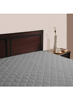 Rajasthan Crafts Rajasthan Crafts Premium Cooling Double Bed Size Waterproof Mattress Protector Smooth 3D Air Fabric Fits Up 821 Inch Deep Pocket Breathable Noiseless Cover VinylFree Washable Grey 72x75 Inch  - Image 2