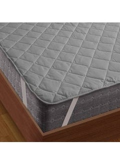 Rajasthan Crafts Rajasthan Crafts Premium Cooling Double Bed Size Waterproof Mattress Protector Smooth 3D Air Fabric Fits Up 821 Inch Deep Pocket Breathable Noiseless Cover VinylFree Washable Grey 72x75 Inch  - Image 3