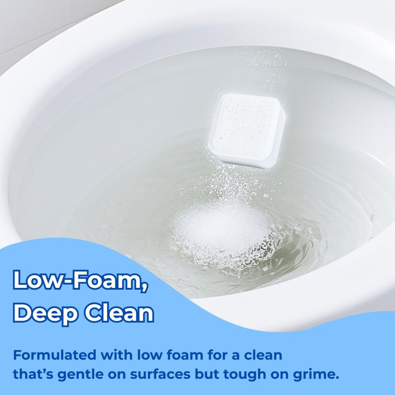 OceanBreezy Toilet Bowl Cleaner Bleach Tablets - Deep Cleaning & Deodorize, Effectively Removes Hard Stains (24-Pack Year Supply), Septic-Safe, Bathroom Cleaning Supplies - Image 5