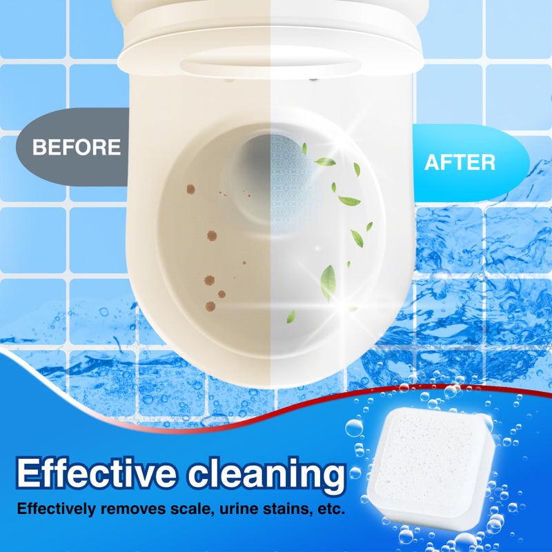 OceanBreezy Toilet Bowl Cleaner Bleach Tablets - Deep Cleaning & Deodorize, Effectively Removes Hard Stains (24-Pack Year Supply), Septic-Safe, Bathroom Cleaning Supplies - Image 4