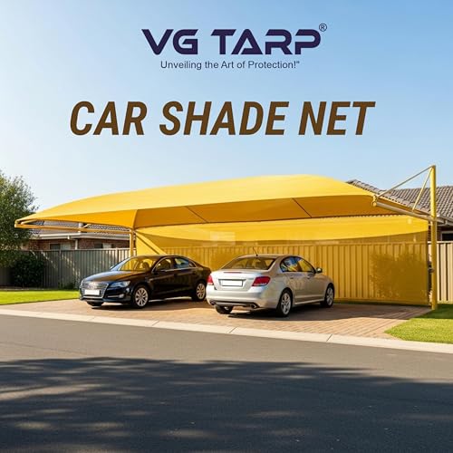VG TARP Golden Shade Net 90% UV Protected for Terrace, Garden, Greenhouse, Balcony & Multipurpose Gardening | Durable Sun Protection Net for Plants & Outdoor Use | Size 10FTX10FT - Image 3