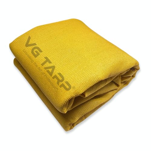 VG TARP Golden Shade Net 90% UV Protected for Terrace, Garden, Greenhouse, Balcony & Multipurpose Gardening | Durable Sun Protection Net for Plants & Outdoor Use | Size 10FTX10FT - Image 1