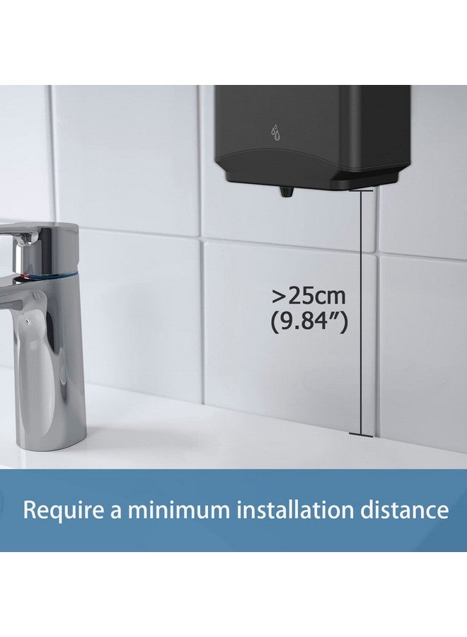 AIKE Automatic Soap Dispenser Commercial Wall Mounted Liquid Dispenser Matte Black Finish 1100ml Large Capacity - Image 4