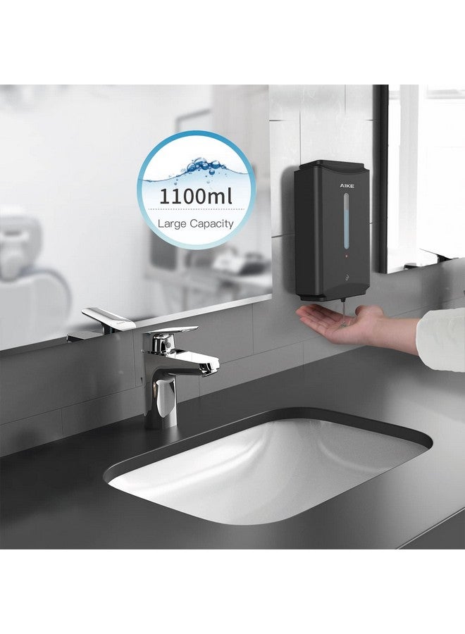AIKE Automatic Soap Dispenser Commercial Wall Mounted Liquid Dispenser Matte Black Finish 1100ml Large Capacity - Image 5