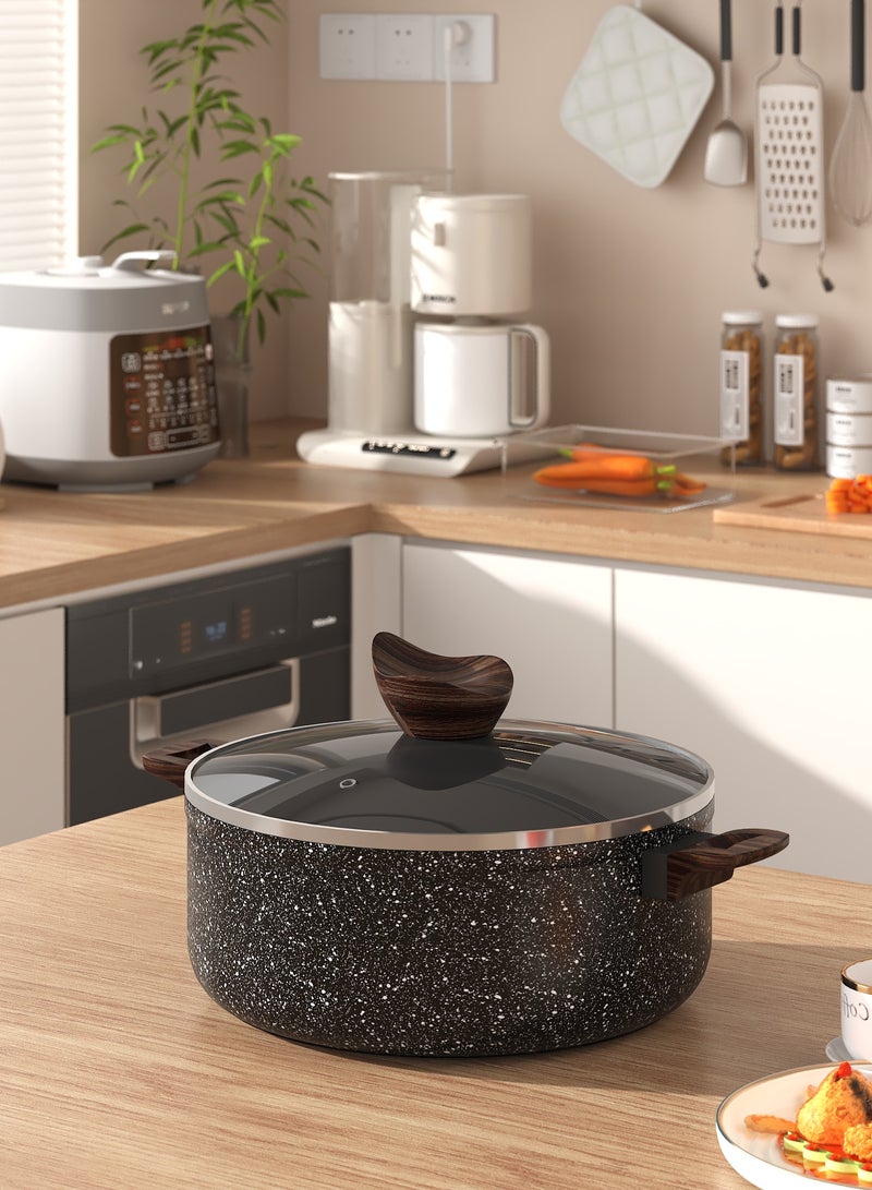 Baroly 6 Piece Granite Cookware Set Black  - Image 2