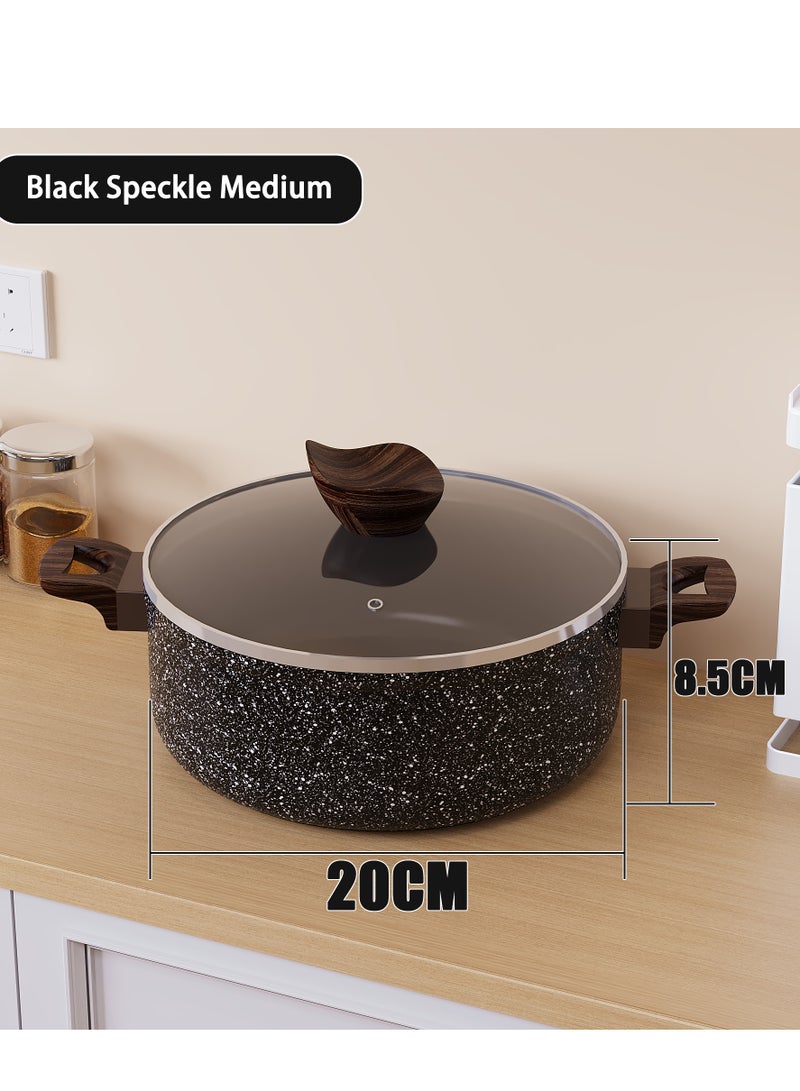 Baroly 6 Piece Granite Cookware Set Black  - Image 4