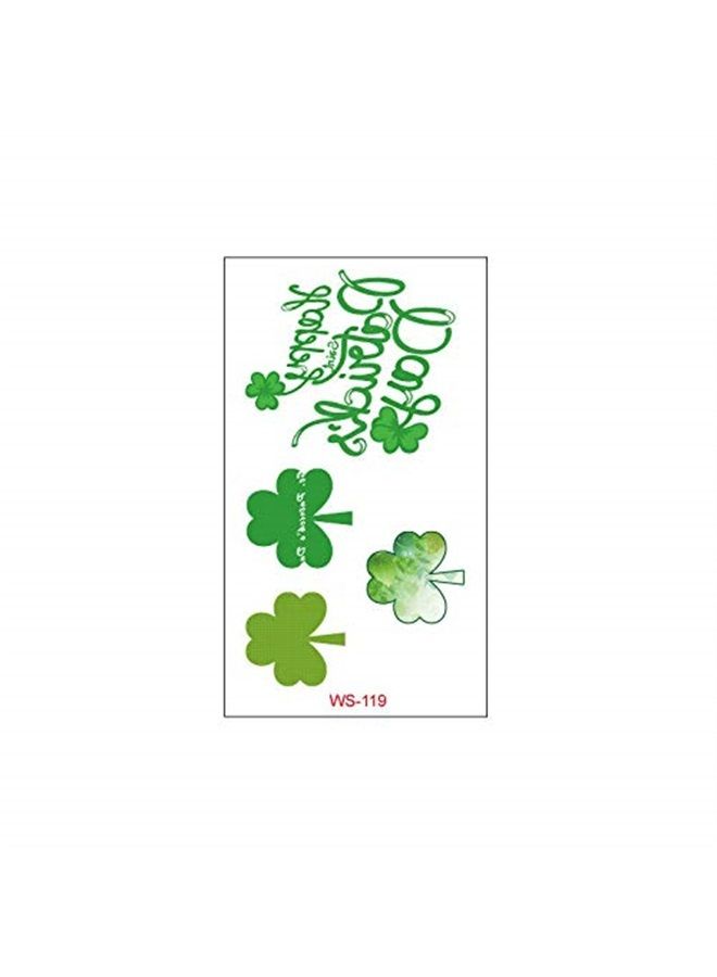 GOMING St. Patrick's Day Tattoos 120 pcs Temporary Shamrock Tattoos 20 Set for St. Paddy's day Irish Tattoo Sticker Clover Tattoos Parade Party Favors Decorations - Image 5