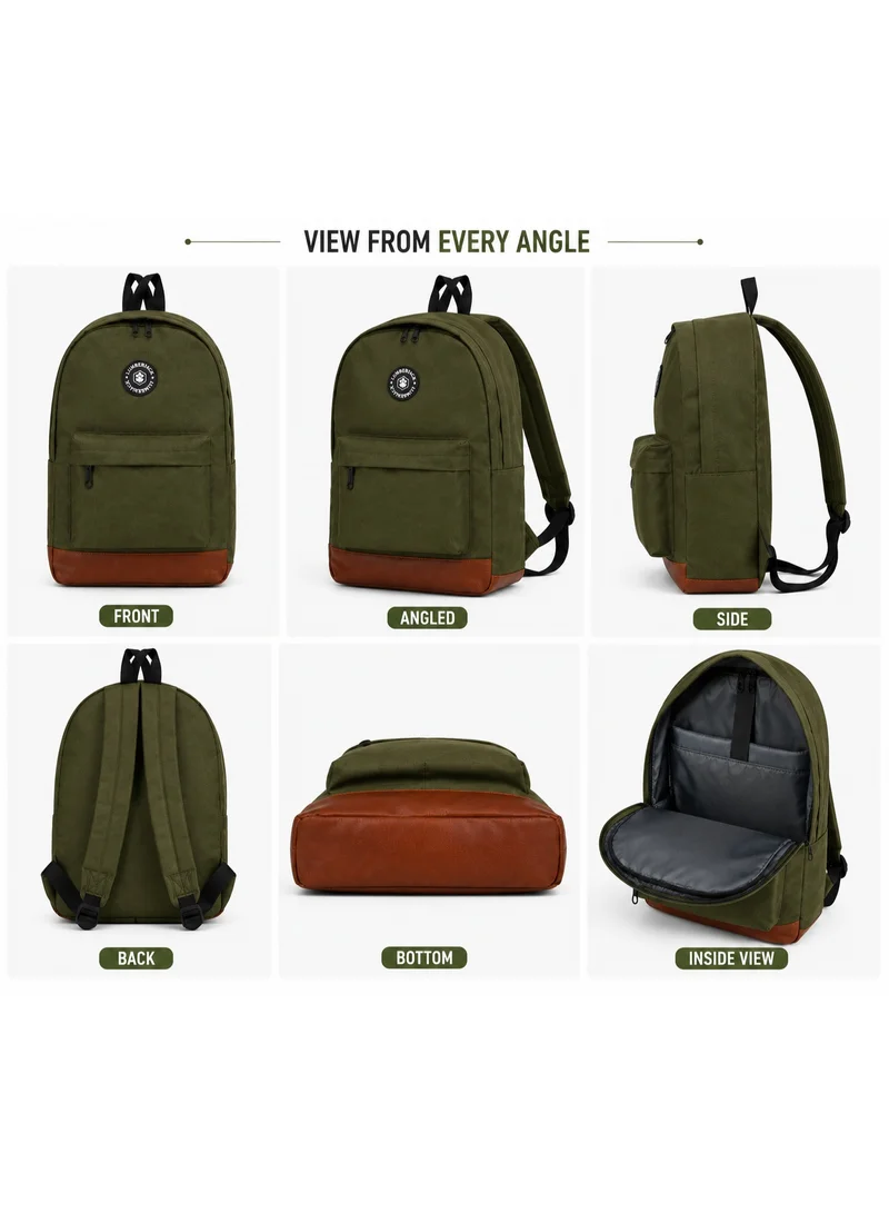 Lumberjack  Lumberjack 16L Backpack for Men & Women, Lightweight Everyday Bag with Laptop Compartment, Front Pocket & Durable Polyester  | Best Price UAE