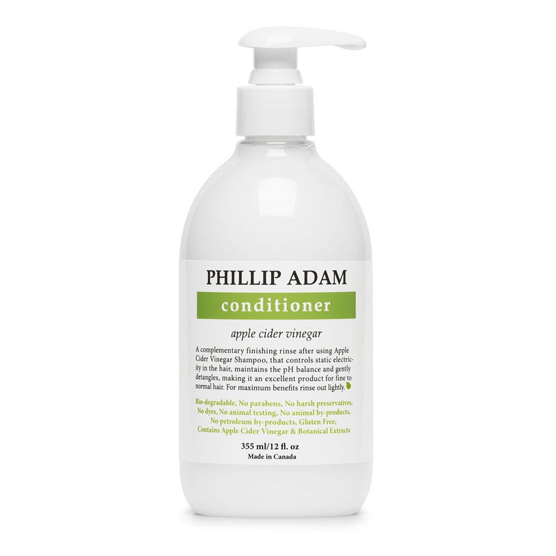 Phillip Adam Apple Cider Vinegar Conditioner for Shiny Hair - No Harsh Preservatives - For All Hair Types - 12 Ounce - Image 1