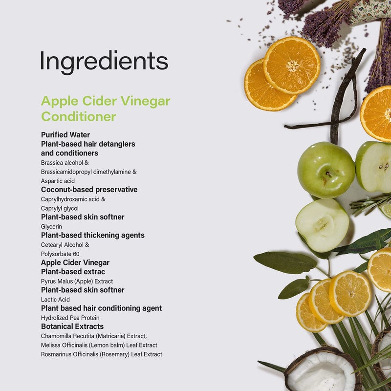 Phillip Adam Apple Cider Vinegar Conditioner for Shiny Hair - No Harsh Preservatives - For All Hair Types - 12 Ounce - Image 4