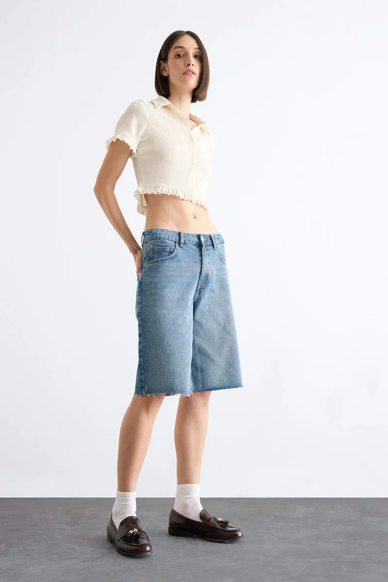 ديفاكتو Polo Collar Short Sleeve Shirt