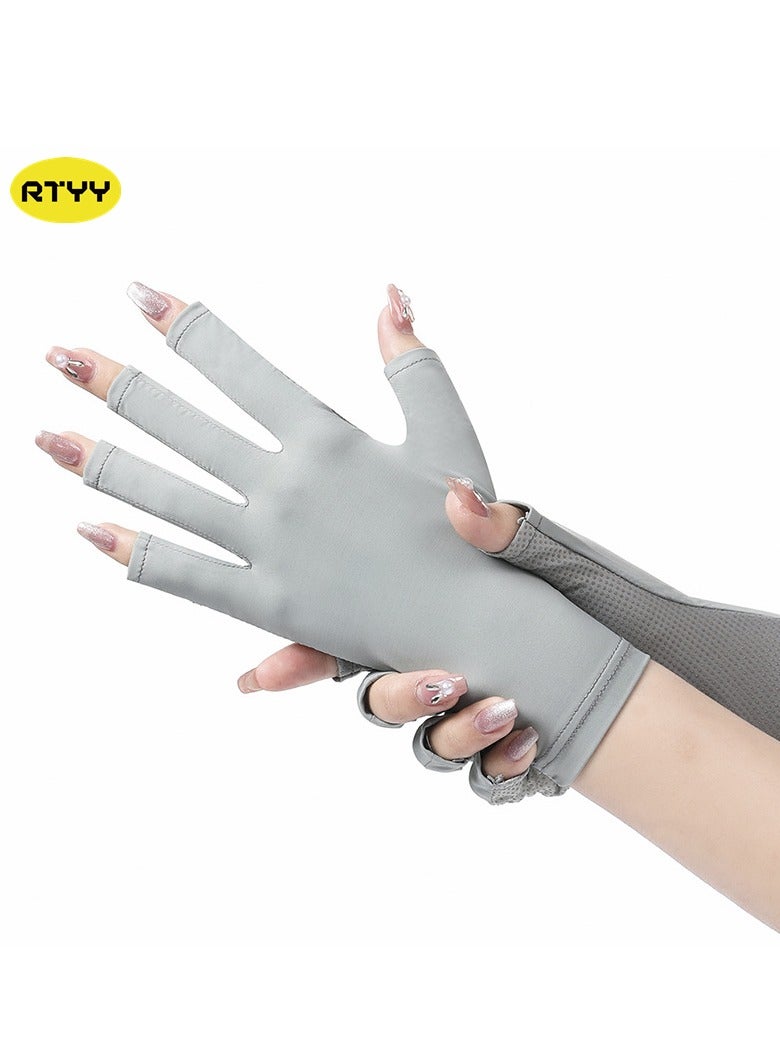 RTYY Nail lamp UV protective gloves,，manicure lamp gloves,women's driving gloves - Image 1