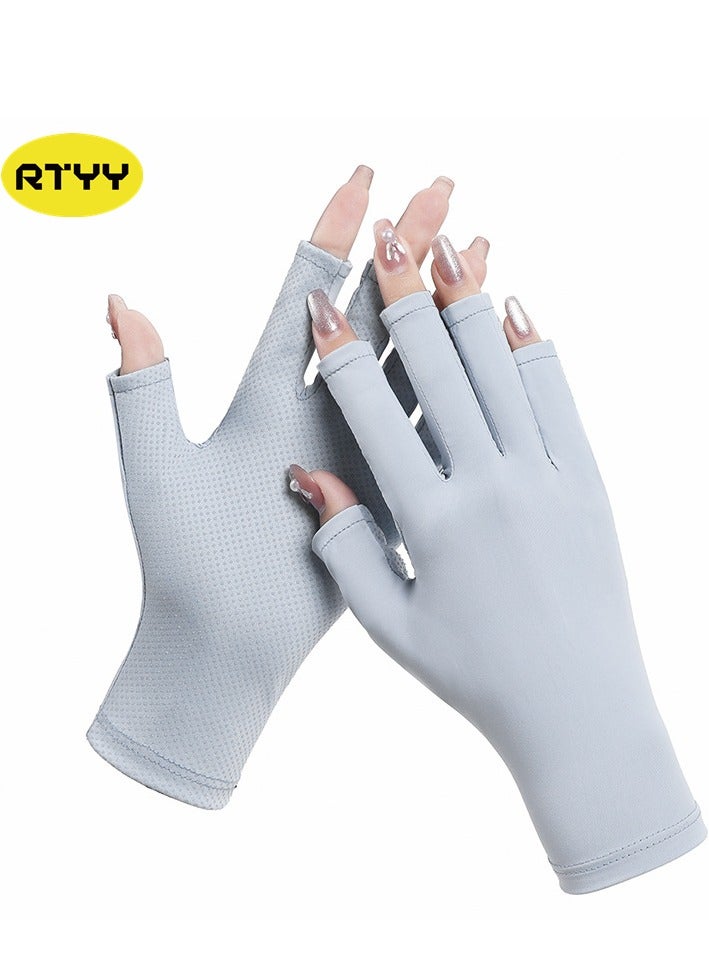RTYY Nail lamp UV protective gloves,，manicure lamp gloves,women's driving gloves - Image 2