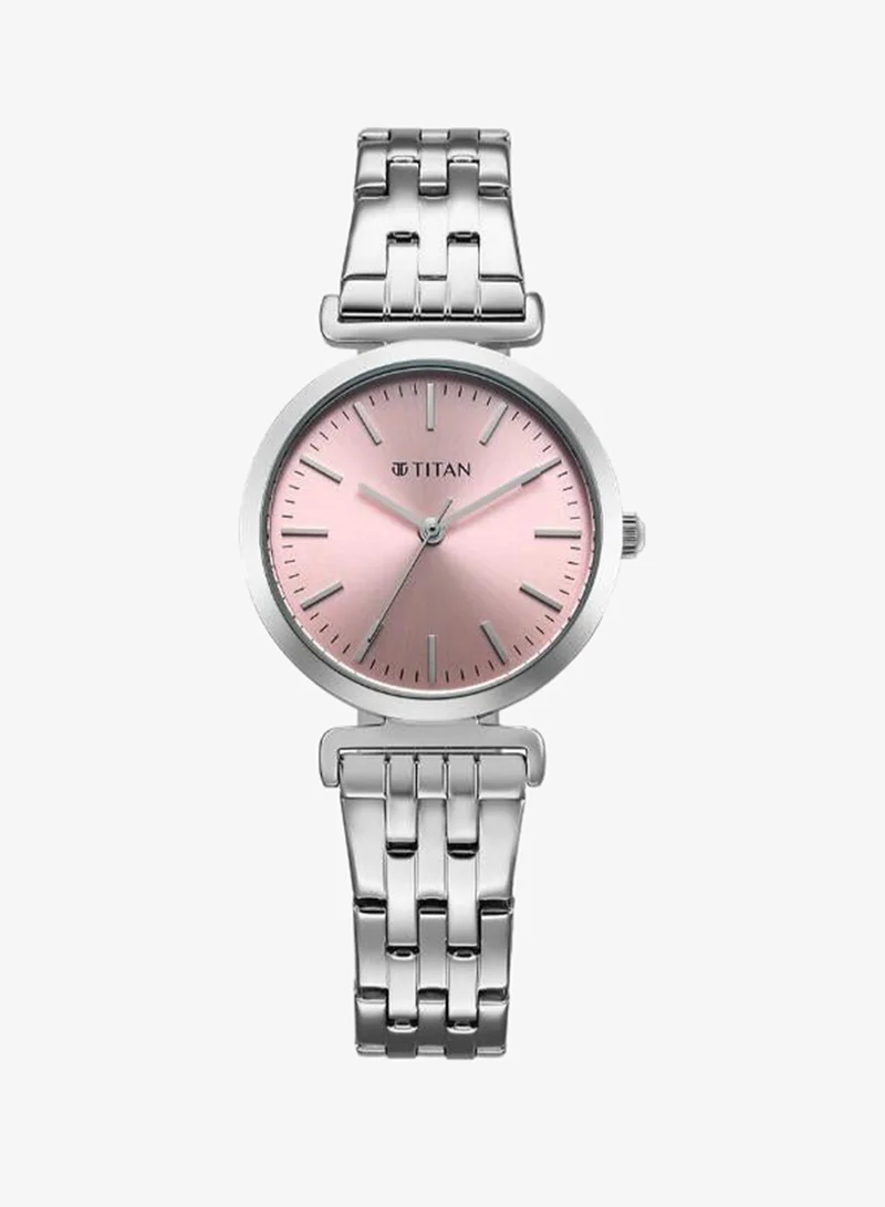 Titan Women's Stainless Steel Analog Watch 95321SM01 - 30 mm