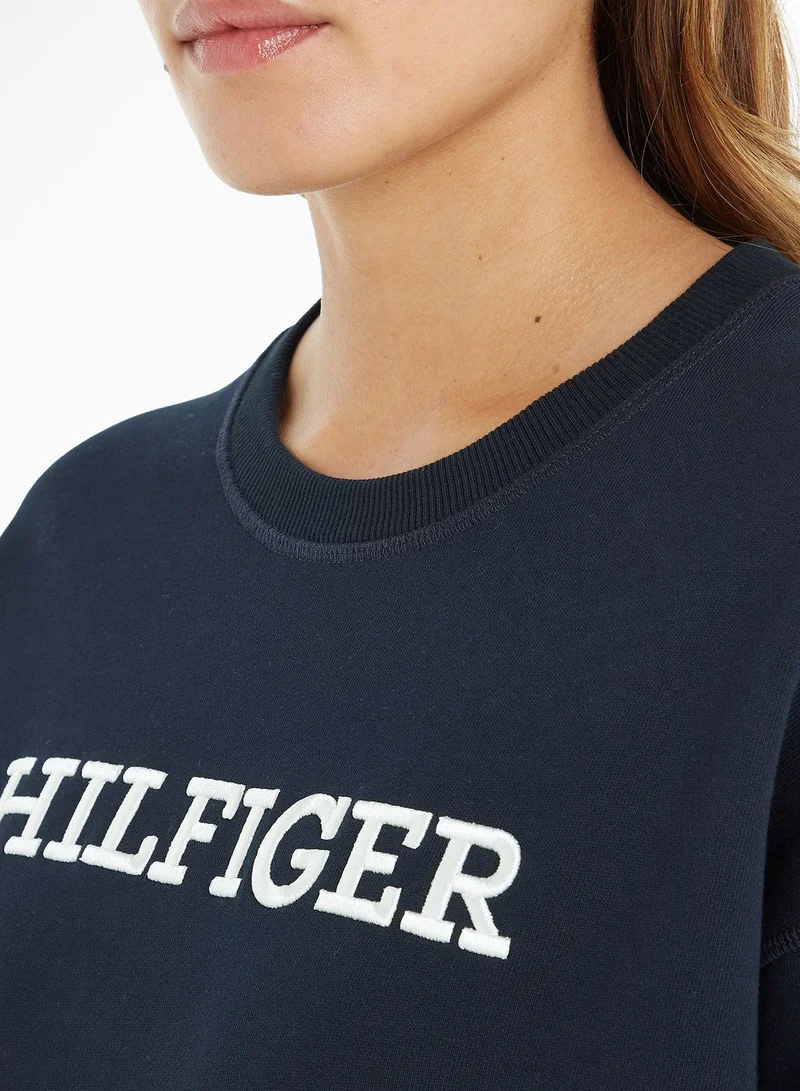TOMMY HILFIGER Embroidered Logo Sweatshirt