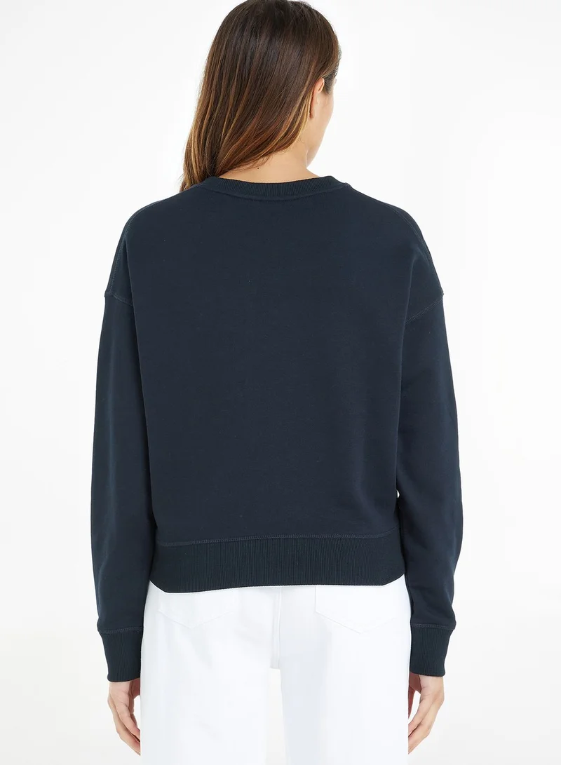 TOMMY HILFIGER Embroidered Logo Sweatshirt