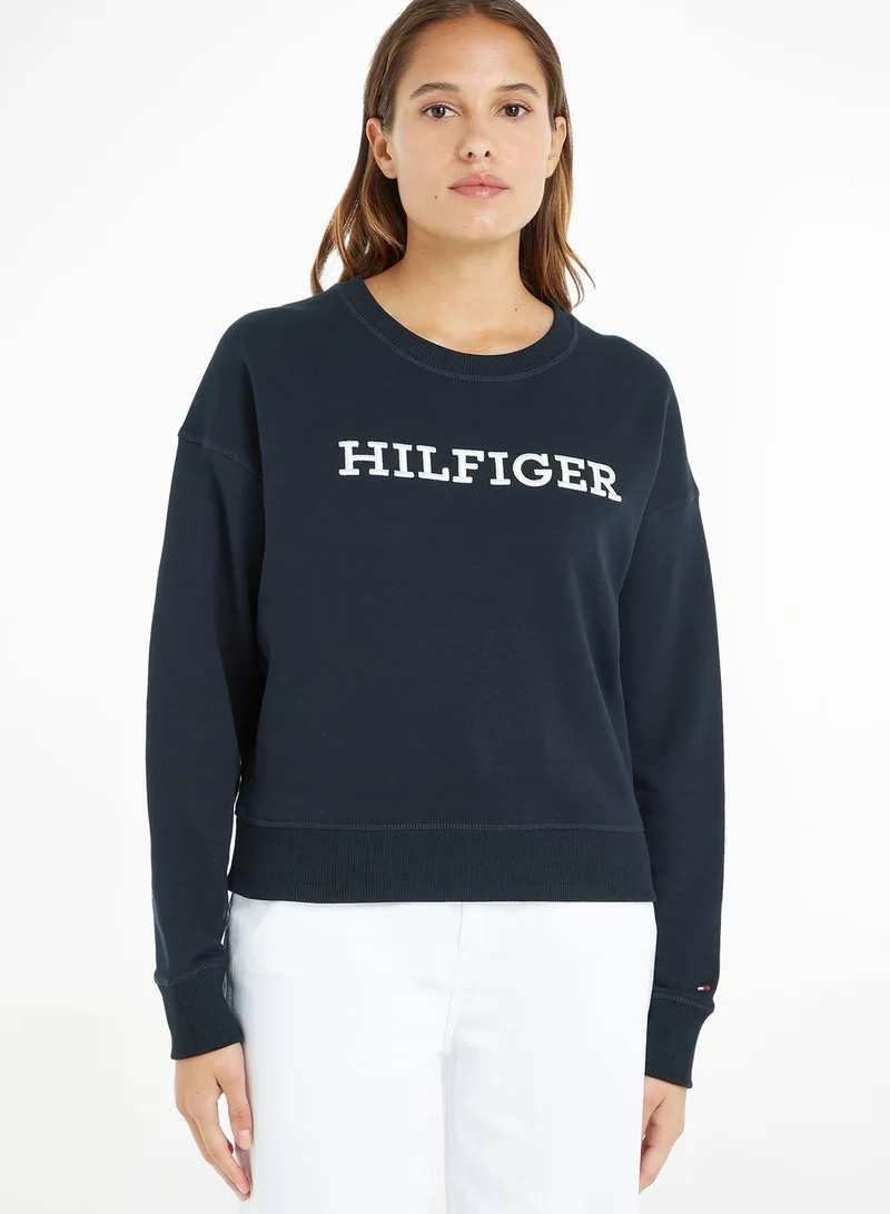 TOMMY HILFIGER Embroidered Logo Sweatshirt