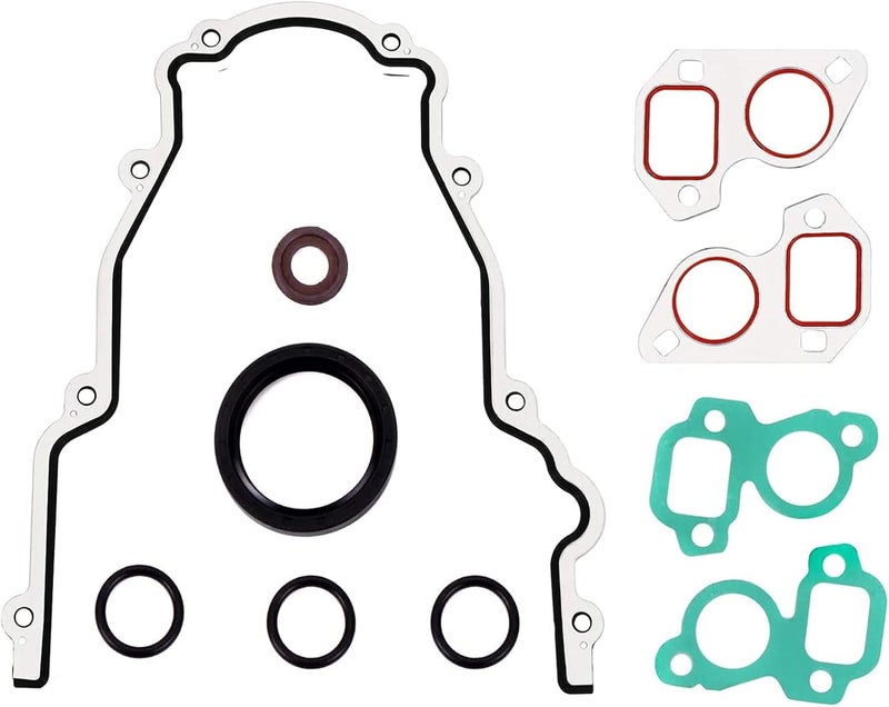 LIMICAR Timing Cover Set Water Pump Gaskets Crankshaft Seal TCS45993 Compatible with GM LS LS1 LS6 LS2 LS3 LQ9 LQ4 4.8 5.3 5.7 6.0 - Image 1