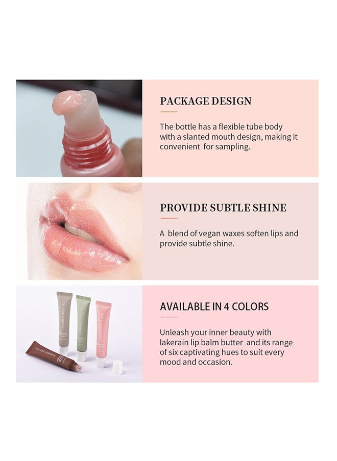 lakerain - Summer Special Lip Balm Butter, Reduce Lip Lines, Soothing Moisturizing Tinted Lip Mask, Repair Dry Cracks Lip Oil - Cake 04(15G/0.5 OZ) - Image 1