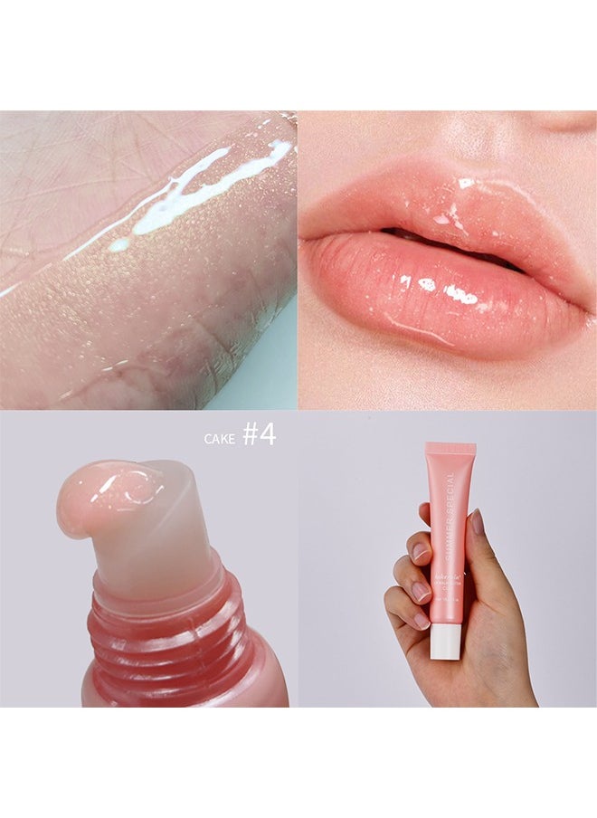 lakerain - Summer Special Lip Balm Butter, Reduce Lip Lines, Soothing Moisturizing Tinted Lip Mask, Repair Dry Cracks Lip Oil - Cake 04(15G/0.5 OZ) - Image 1